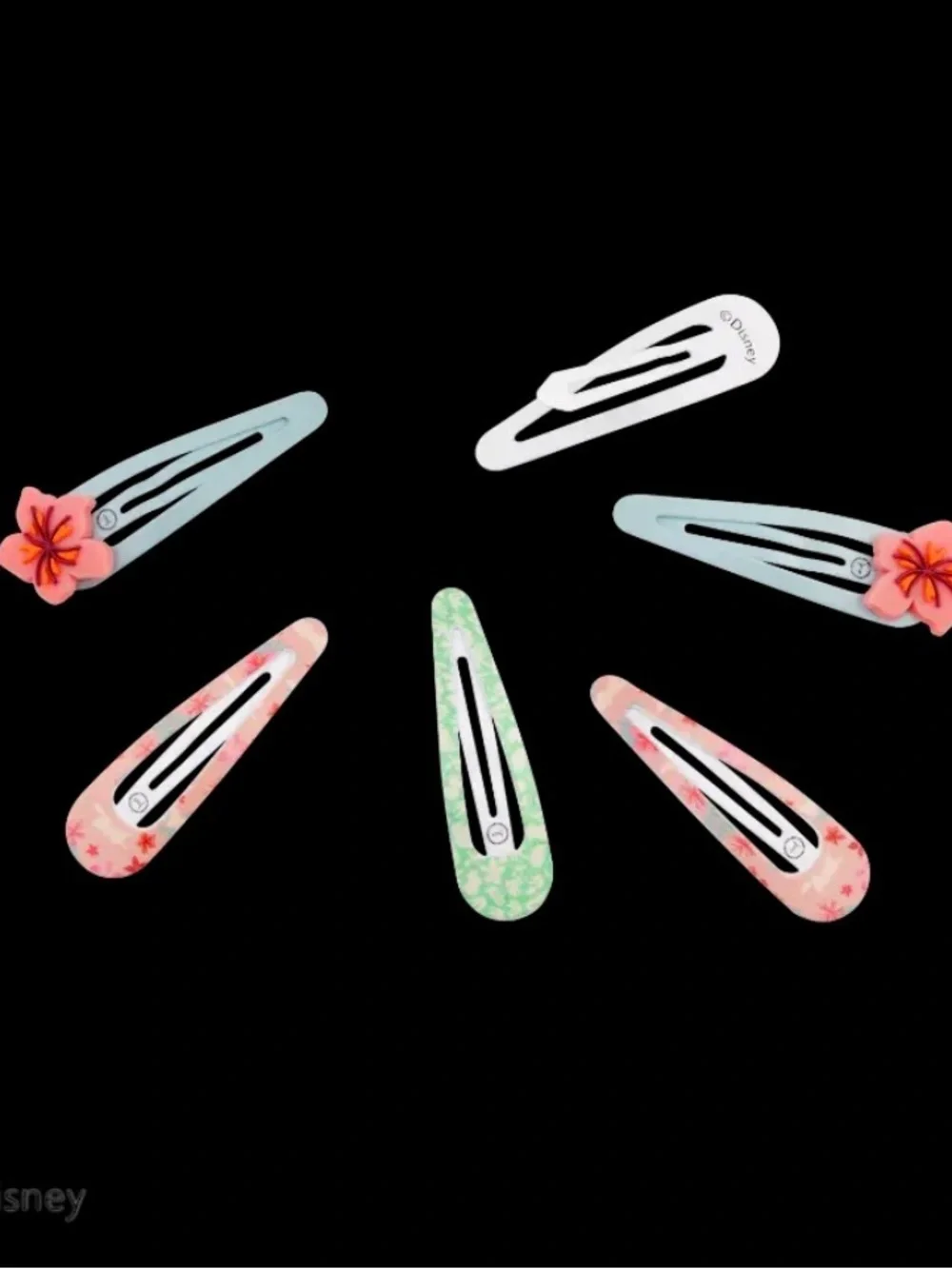 Disney Teleties Moana Kids Snap Hair Clips